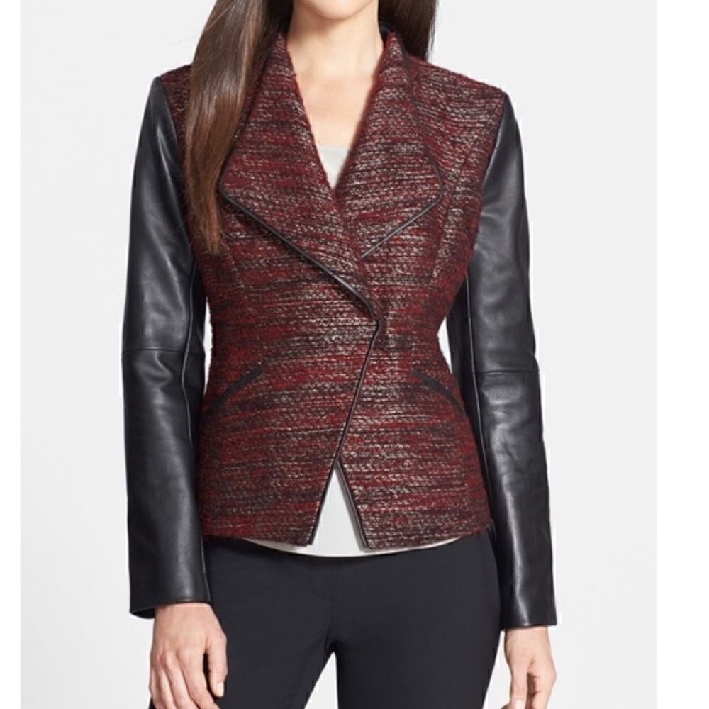 Classiques Entier Larch Tweed & Leather Jacket